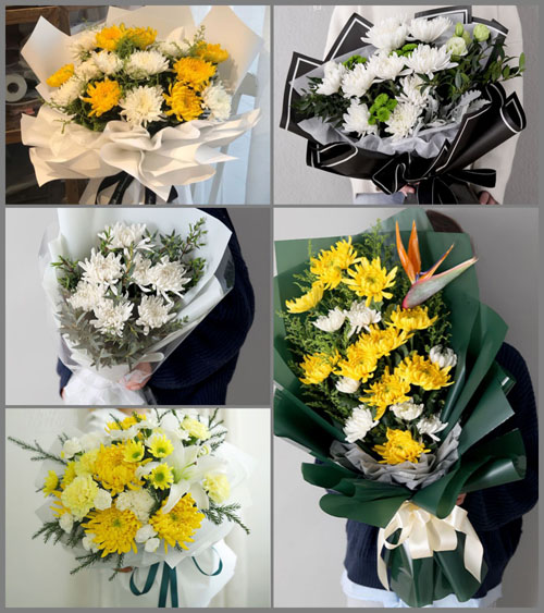上海奉贤区南桥镇杨王村白事花束代送